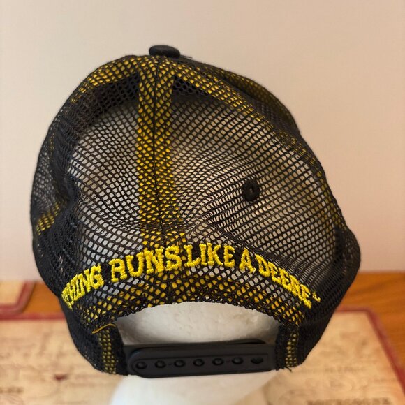 John Deere Trucker Hat - Black and Yellow - Picture 2 of 2
